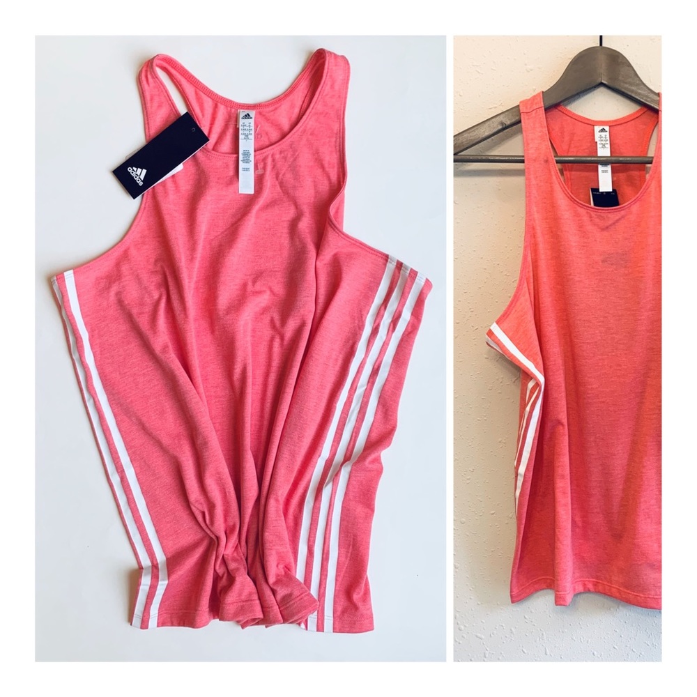 Adidas Women’s Racerback Pink Tank Top Size XL NWT